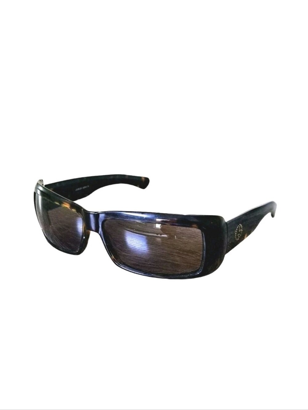 Giorgio Armani 54/Strass Sunglasses Tortoise Gray Women